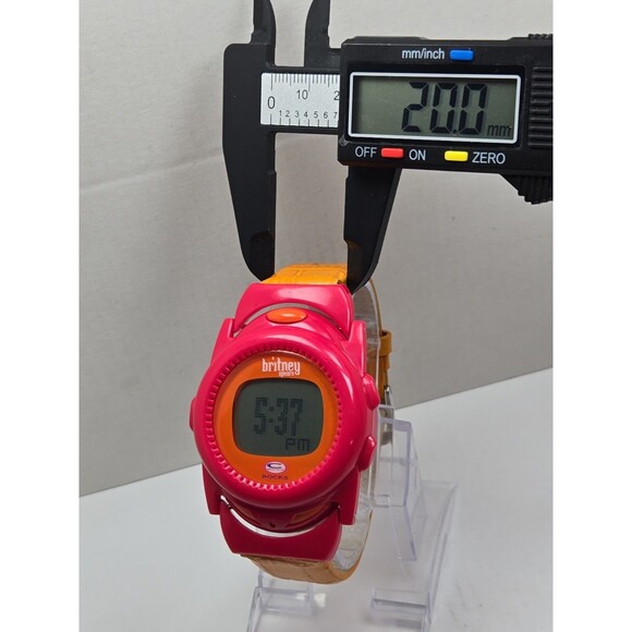Britney Spears Watch Rocks 2000 Trendmasters Y2K Pink New Battery LCD *READ main image 5